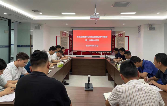 市發(fā)投集團(tuán)機(jī)關(guān)黨支部開(kāi)展黨史學(xué)習(xí)教育第七次專題學(xué)習(xí)會(huì)
