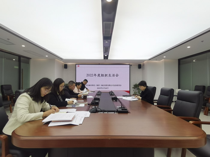市移民搬遷公司黨支部召開2022年度組織生活會(huì)并開展民主評議黨員工作