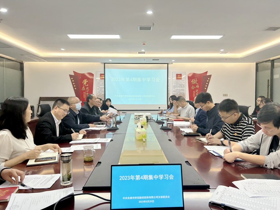 安康財(cái)信擔(dān)保傳達(dá)學(xué)習(xí)習(xí)近平總書(shū)記在聽(tīng)取省委和省政府工作匯報(bào)時(shí)的重要講話精神