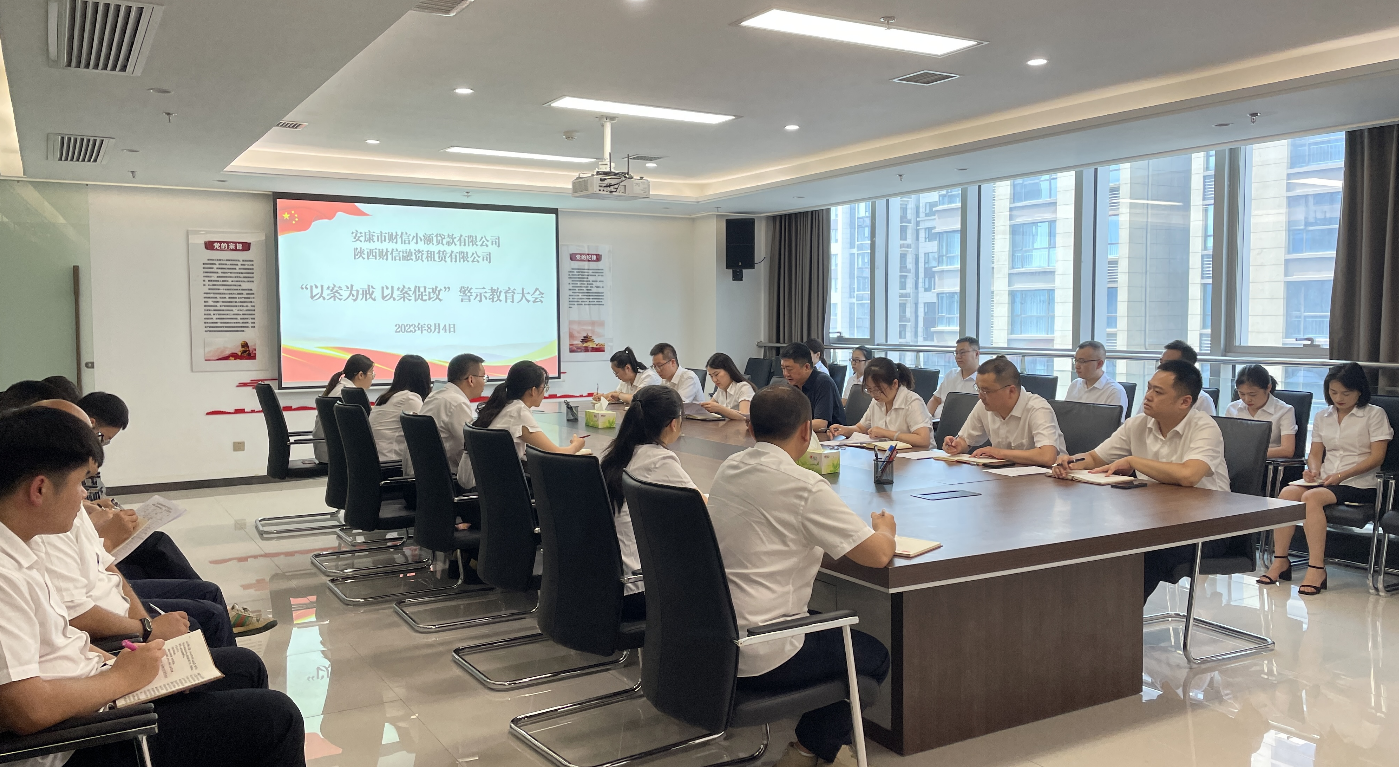 財(cái)信小貸、融資租賃公司 召開“以案為戒 以案促改”警示教育大會(huì)